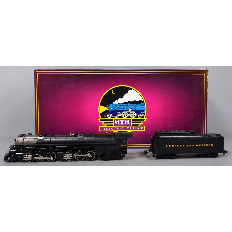 MTH 20-3036-1 O Gauge N&W 2-6-6-4 Class A Steam Locomotive & Tender w/PS1 #1218 EX/Box