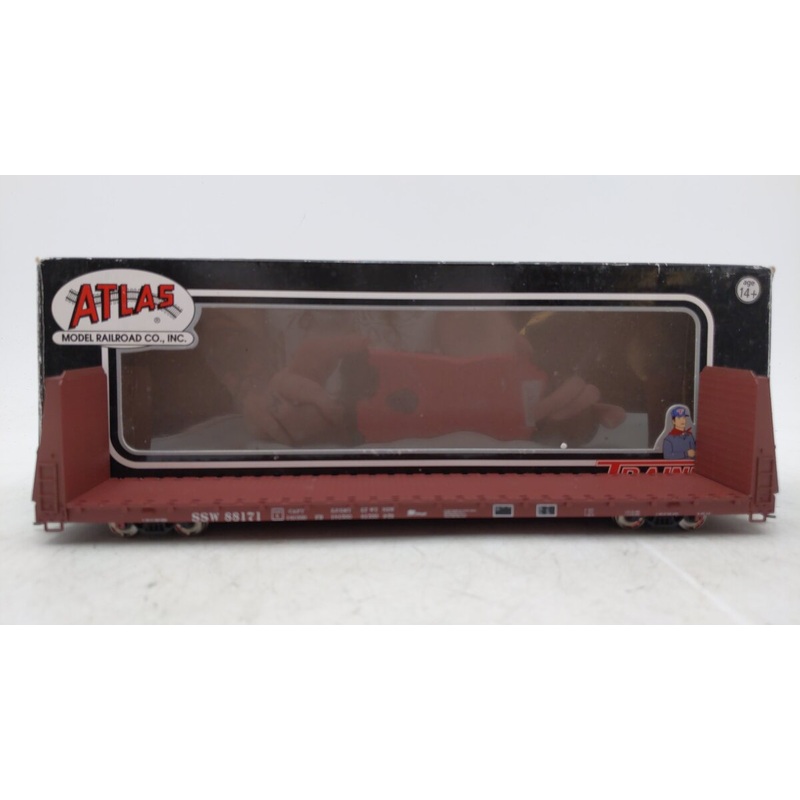 Atlas 20000385 HO Scale SSW Bulkhead Flatcar #88171 EX/Box