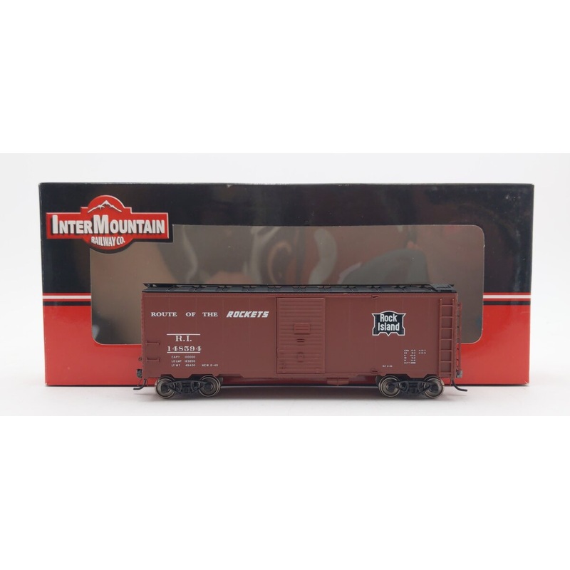InterMountain 45804-14 HO Scale Rock Island AAR 40′ Boxcar #148594 EX/Box