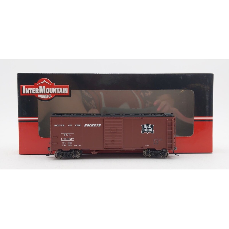 InterMountain 45804-15 HO Scale Rock Island AAR 40′ Boxcar #148627 EX/Box