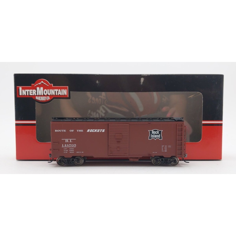 InterMountain 45804-17 HO Scale Rock Island AAR 40′ Boxcar #148705 EX/Box