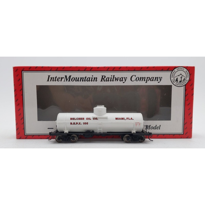 InterMountain 46208-02 HO Scale BEPX ACF Type 27 10,000 Gallon Tank Car #105 EX/Box