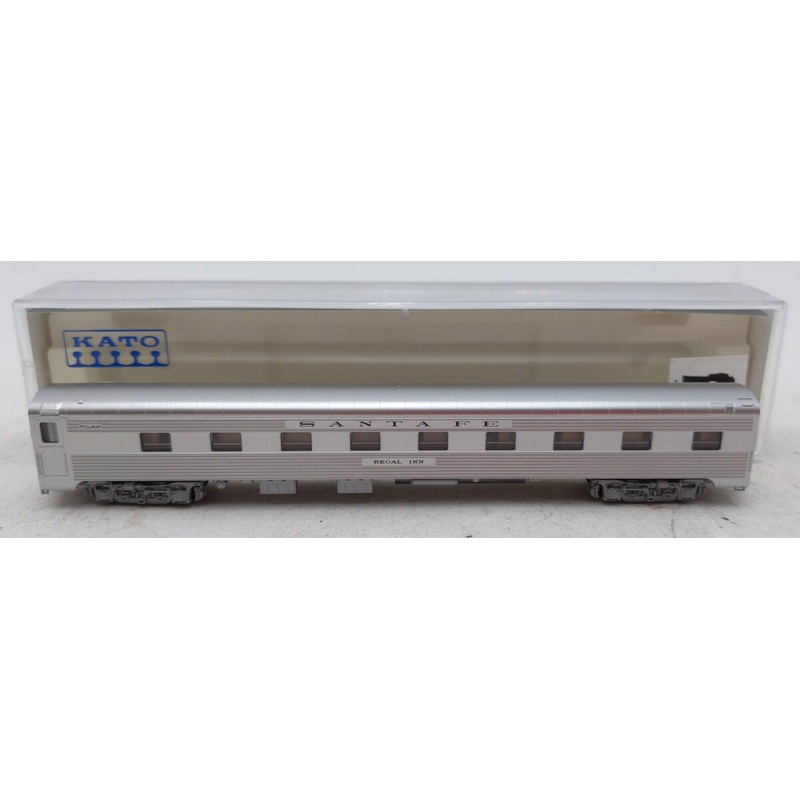 Kato 156-0907-1 N Atchison Topeaka Santa Fe Regal Inn 4-4-2 Sleeper with LED LN/Box