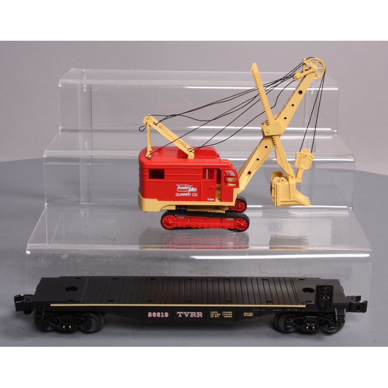 Lionel 6-30124 O Thunder Valley Quarry Mine Flatcar w/Steam Shovel #26619 LN