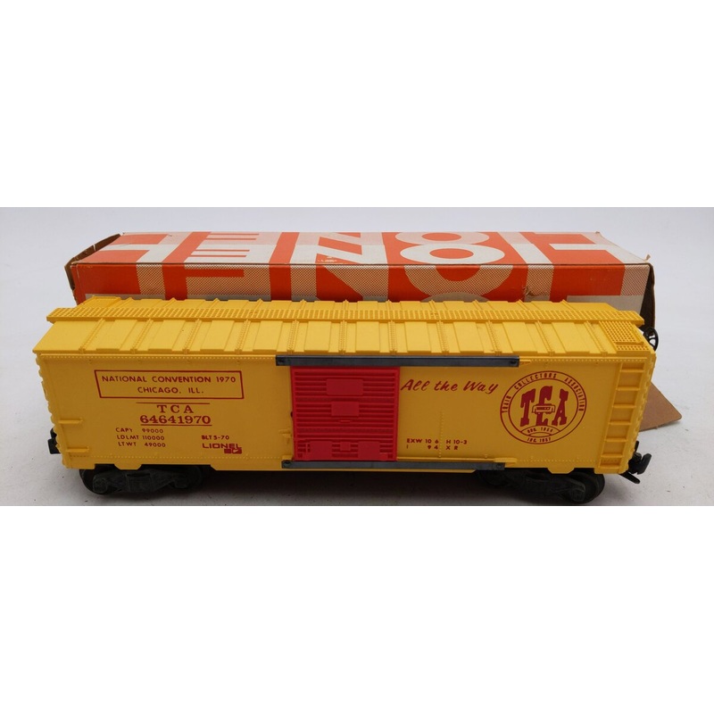 Lionel 6464-1970 O Gauge TCA National Convention 1970 Chicago, IL Boxcar VG/Box