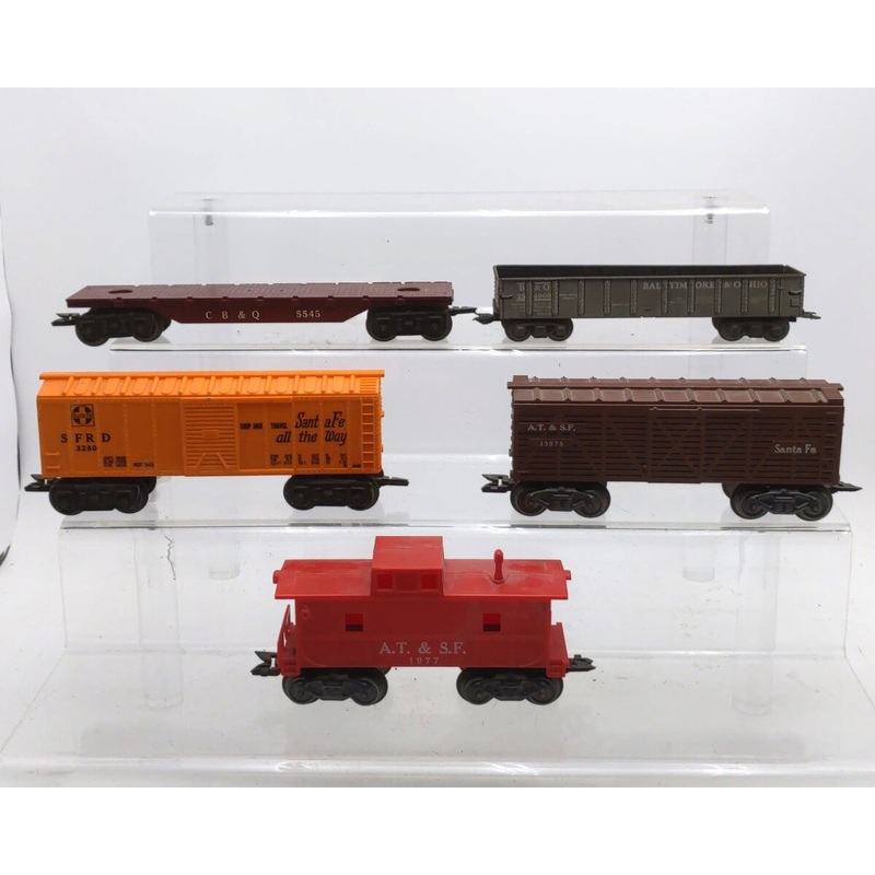 Marx Vintage O Gauge Assorted Freight Cars [5] VG