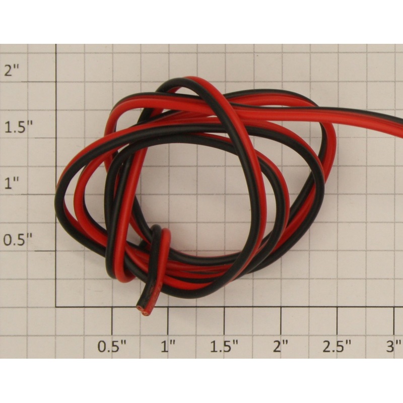 American Flyer 06-2666 #22 Gauge Red/Black Wire Hookup Set – Sold by the Foot
