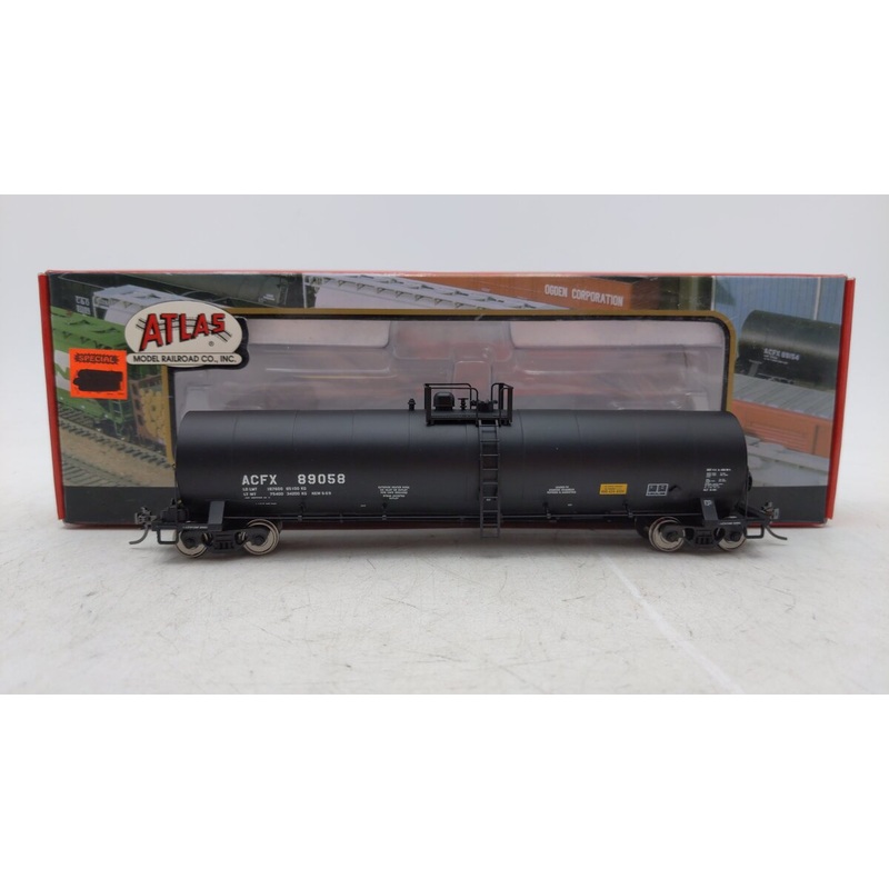 Atlas 1630-2 HO Scale ACFX 23,500 Gallon Tank Car #89058 EX/Box