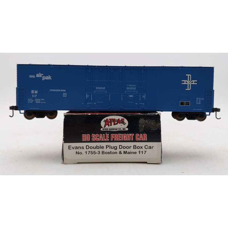Atlas 1755-3 HO Scale Baltimore & Ohio Evans Double Plug Door Boxcar LN/Box
