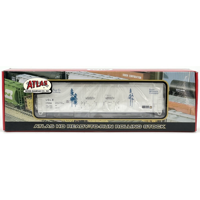 Atlas 1767-1 HO Scale Bend Millwork Evans Double Plug Door Box Car #17058 LN/Box