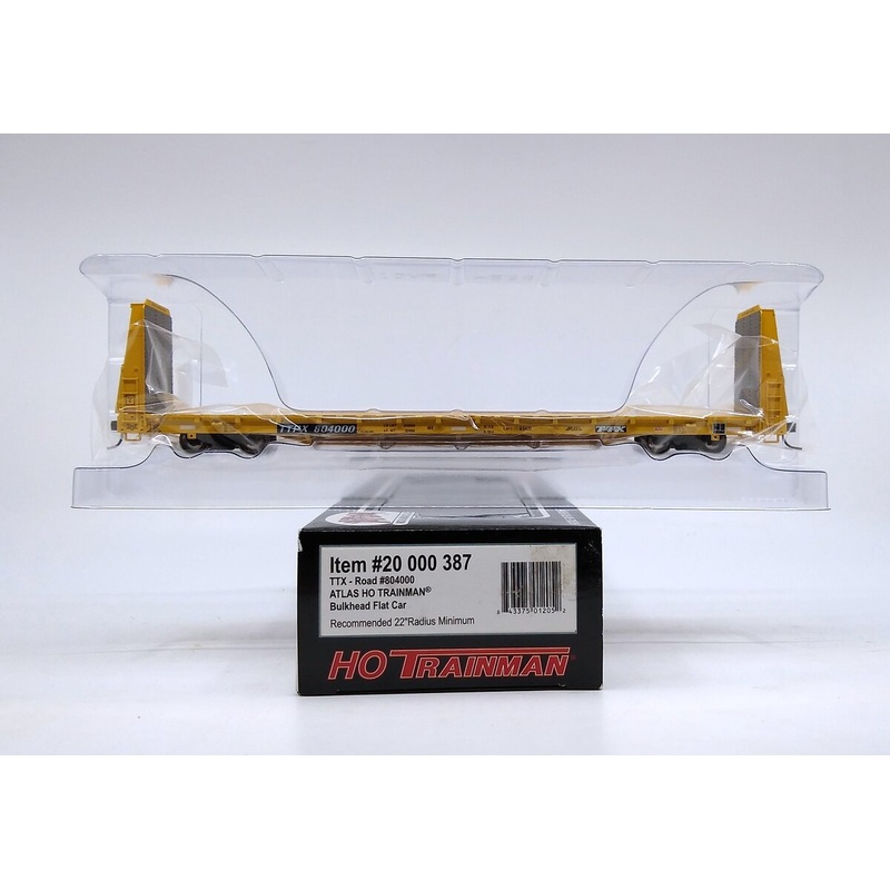 Atlas 20000387 HO TTX Bulkhead Flat Car #804000 EX/Box