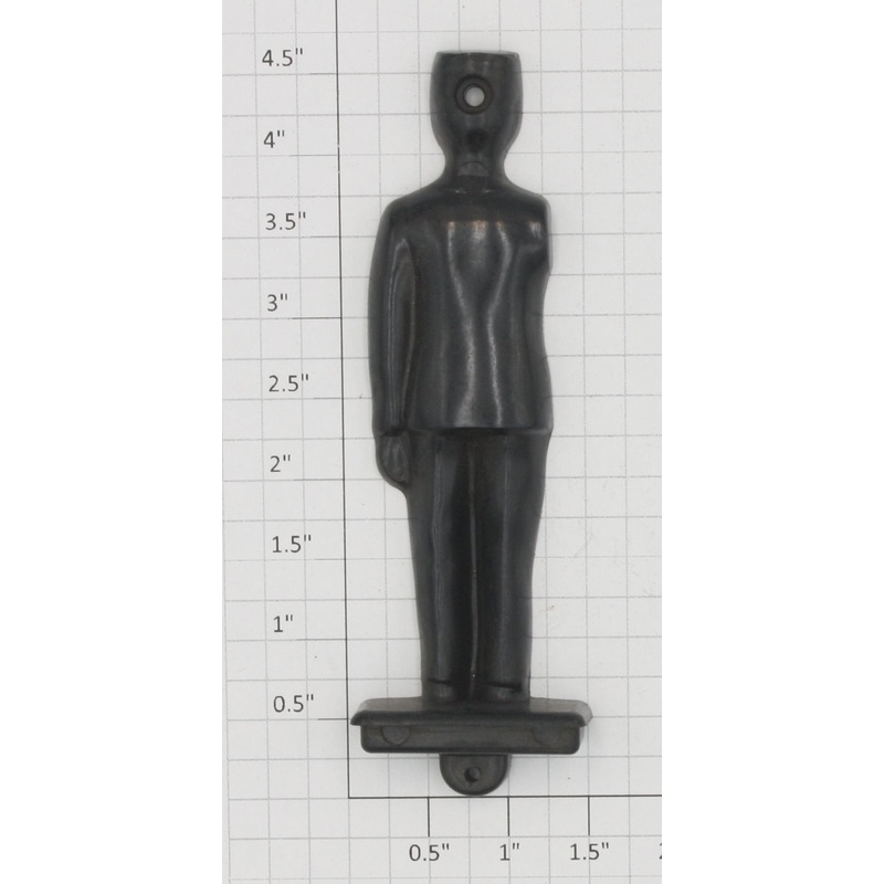 Lionel 1045-22 Unpainted Black Flagman Figure Back Half-Arm Not Included