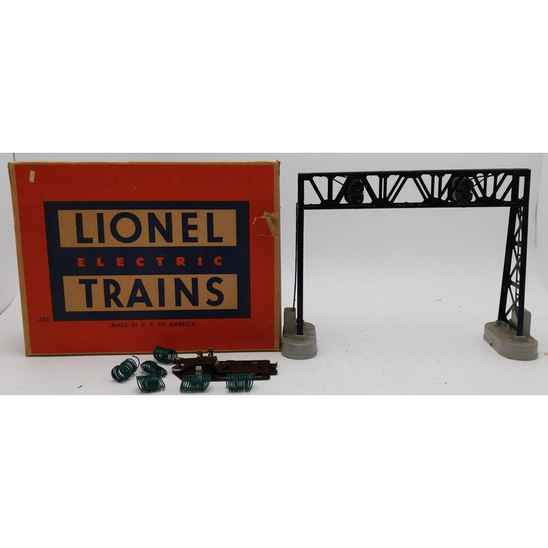 Lionel 450 Vintage O Postwar Operating Signal Bridge EX/Box