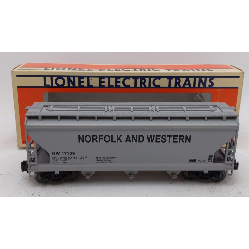 Lionel 6-17109 O Gauge Norfolk & Western Centerflow 3-Bay Hopper #17109 LN/Box