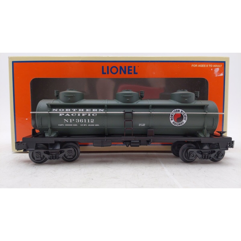 Lionel 6-36112 Northern Pacific 3 Dome Tank Car EX/Box