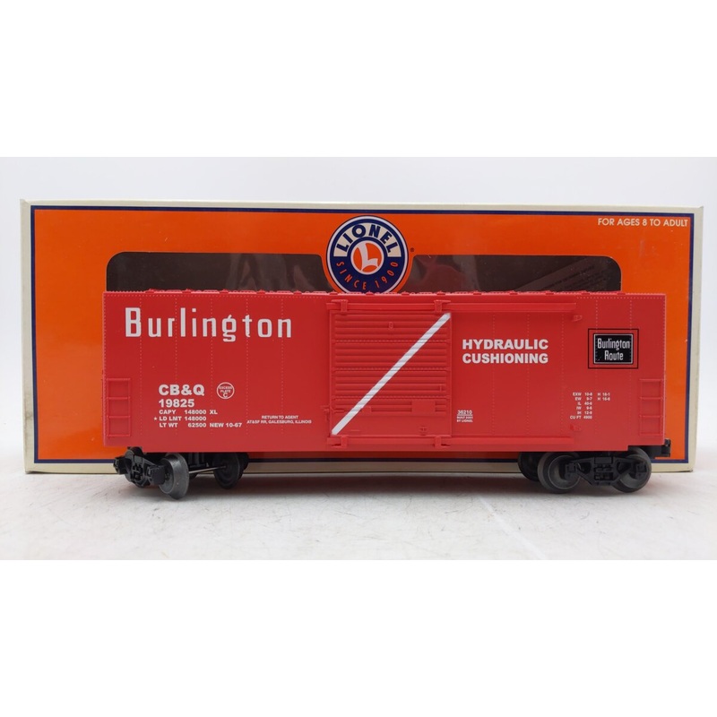 Lionel 6-36210 O Gauge Burlington Route Hi-Cube Boxcar #19825 EX/Box