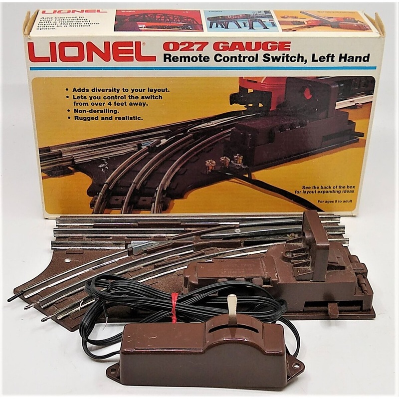 Lionel 6-5121 O O27 Left Hand Remote Control Switch Turnout EX/Box