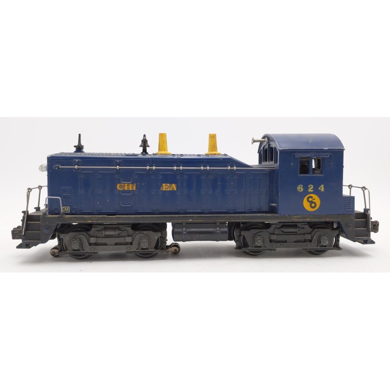Lionel 624 Vintage O Chesapeake & Ohio NW-2 Powered Diesel Locomotive VG