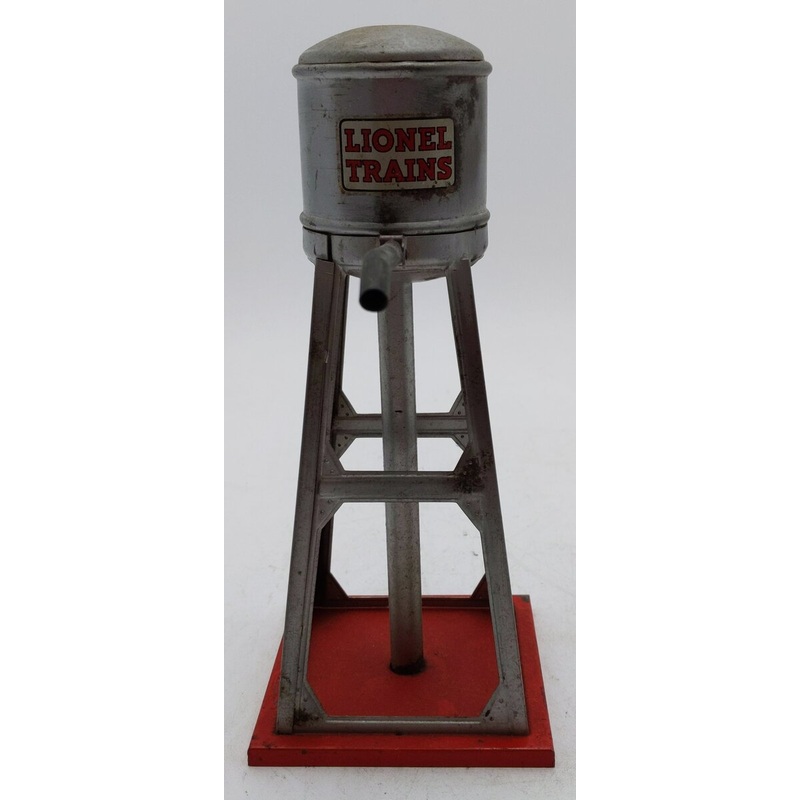 Lionel 93 Vintage O Prewar Small Metal Gray Water Tower VG