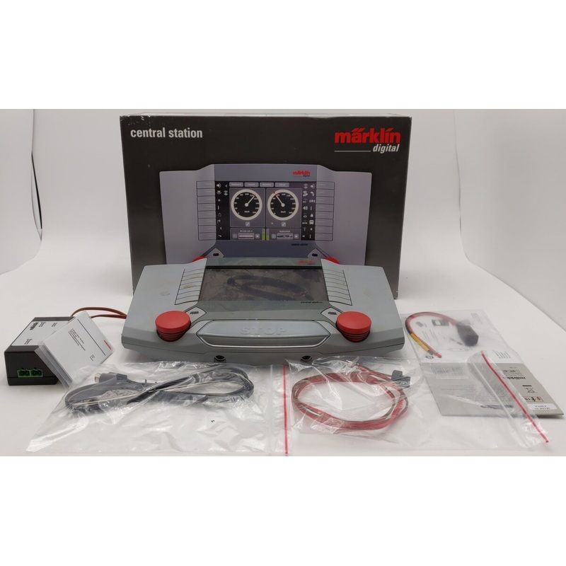 Marklin 60215 Central Station Digital Command Base w/ 2 Locomotive Controllers EX/Box