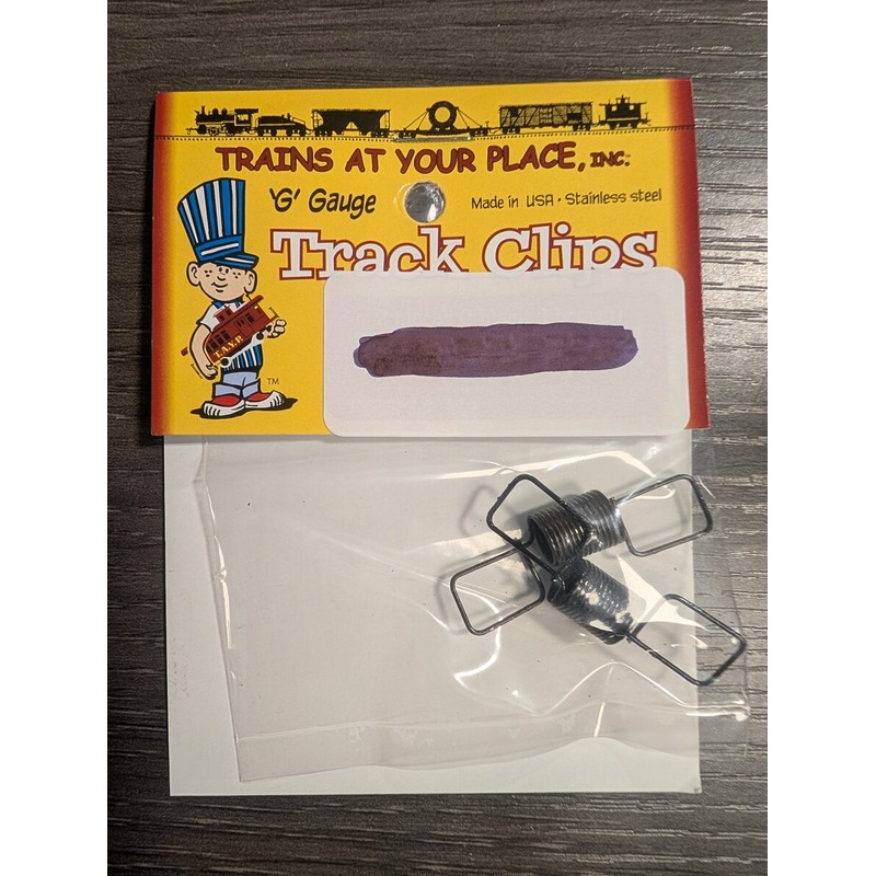 Trains At Your Place, Inc. 20001 G Gauge Track Clips (1Brown, 1Black)