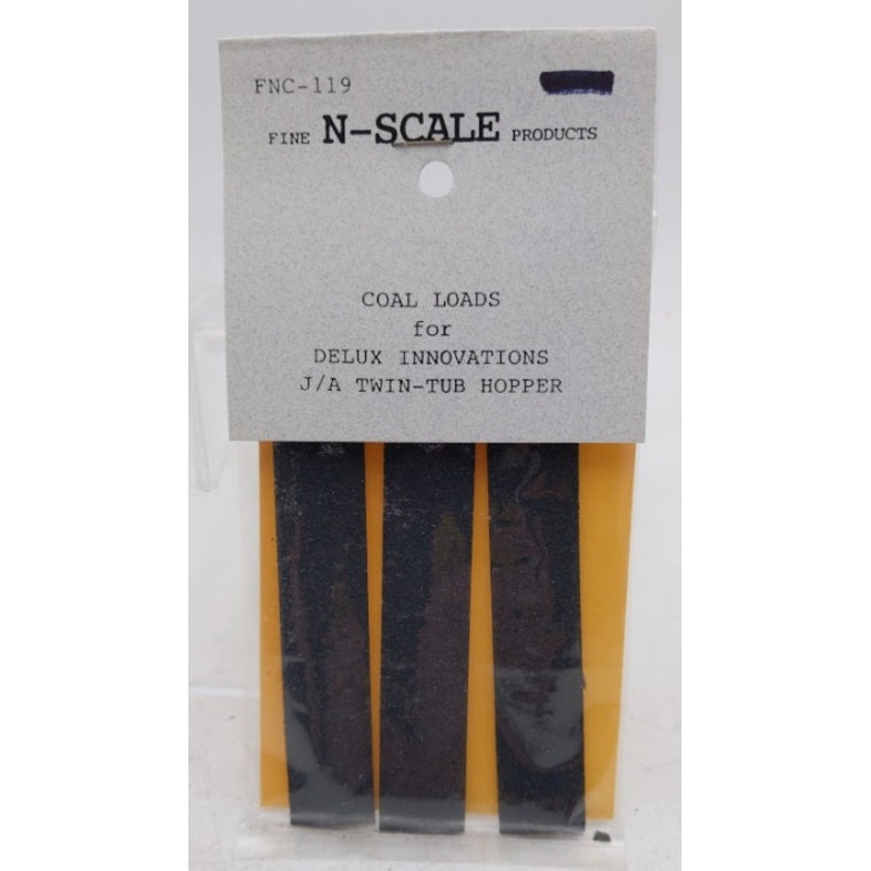 Fine N Scale Products FNC-119 Coal Loads For Innovations J/A Twin-Tub Hopper