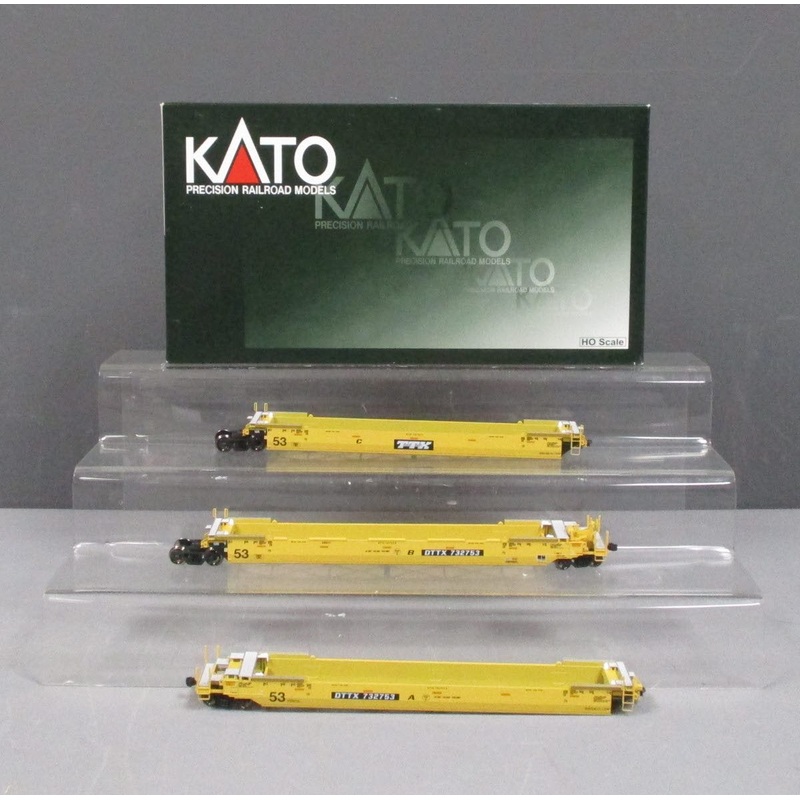 Kato 30-9015 HO TTX Gunderson MAXI-IV Double Stack Car #732753 (Pack of 3) EX/Box