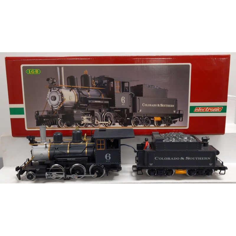 LGB 2019S G Scale Colorado & Southern Mogul Steam Locomotive & Tender #6 EX/Box