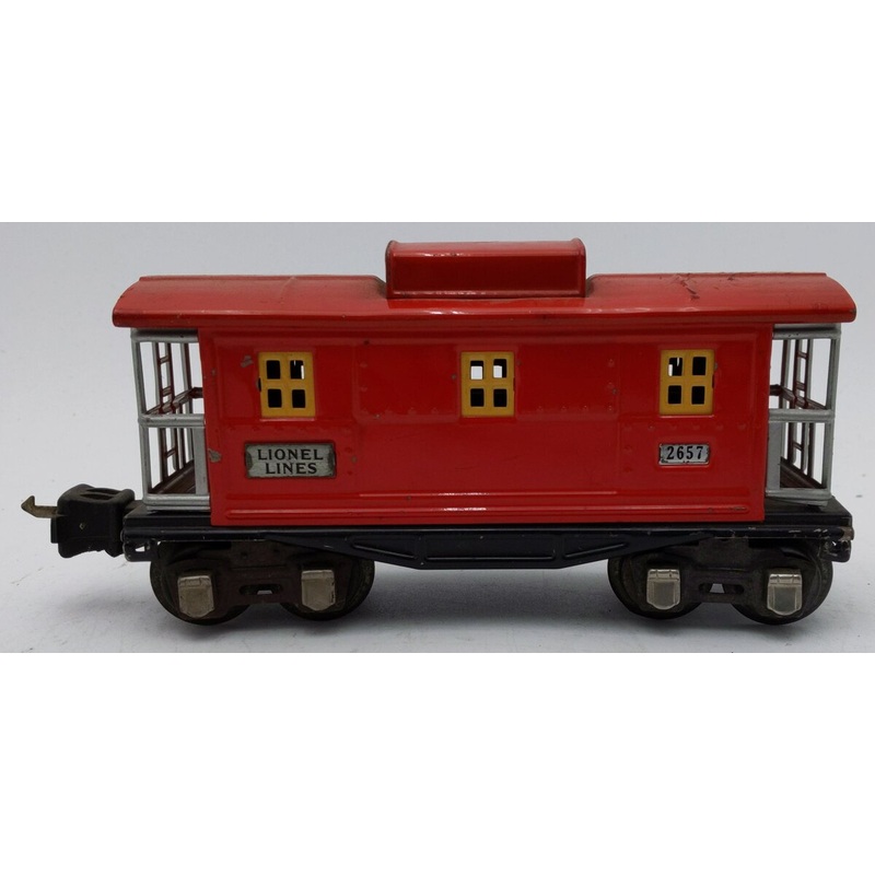 Lionel 2657 Vintage O Prewar Tinplate Caboose EX
