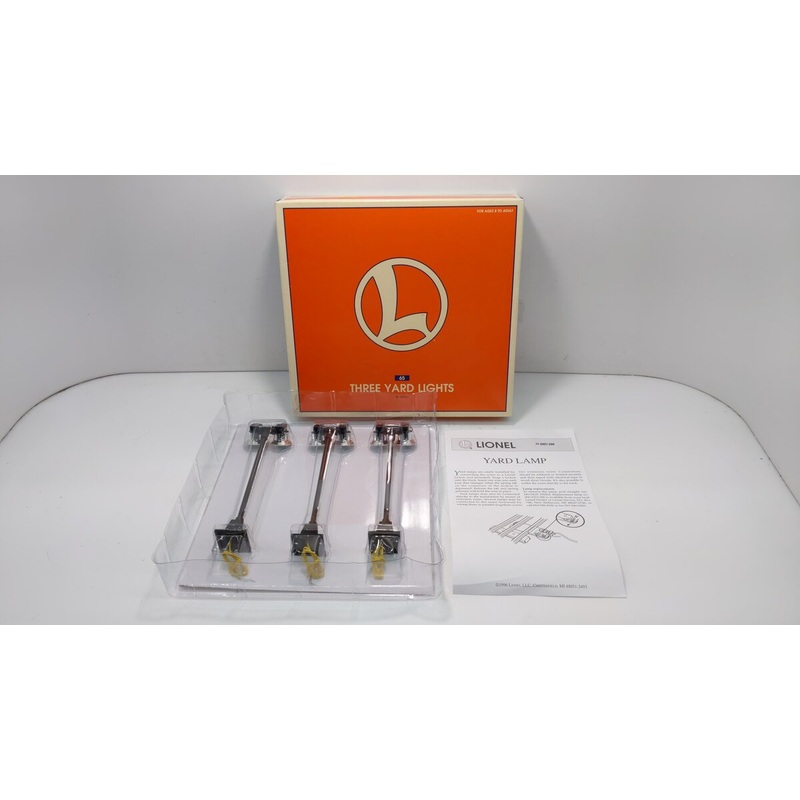 Lionel 6-12927 O Dual Illuminated #65 Yard Lights (Set of 3) EX/Box