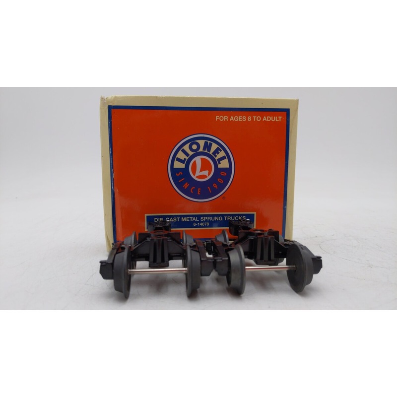 Lionel 6-14078 O Die-Cast Metal Sprung Trucks (Pair of 2) EX/Box