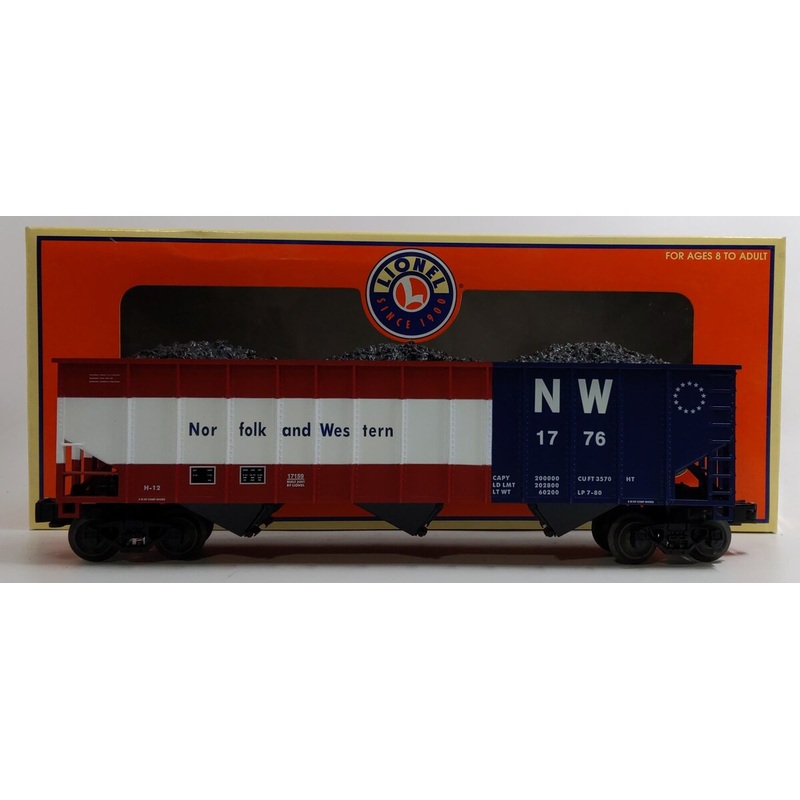 Lionel 6-17159 O Gauge Norfolk & Western 3-Bay Coal Hopper #1776 LN/Box
