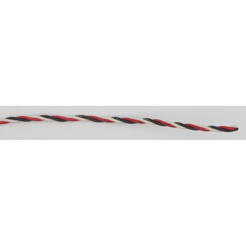 Acme 0626-4 #22-Gauge 2-Conductor Red, White and Black Wire Sold by Foot
