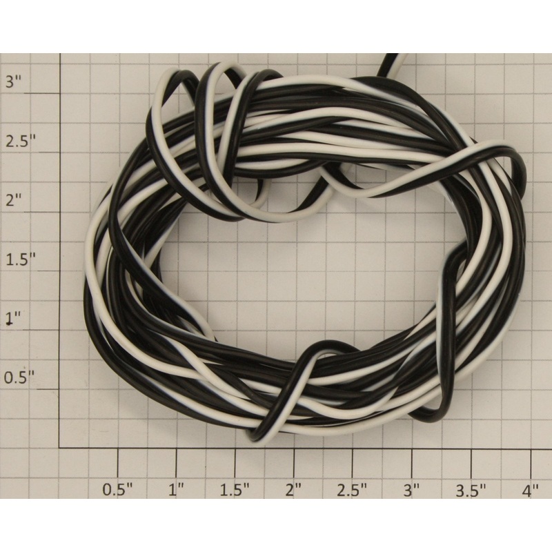 Acme 0626-730 2-Conductor, #18 Gauge White and Black Wire, Sold By The Foot