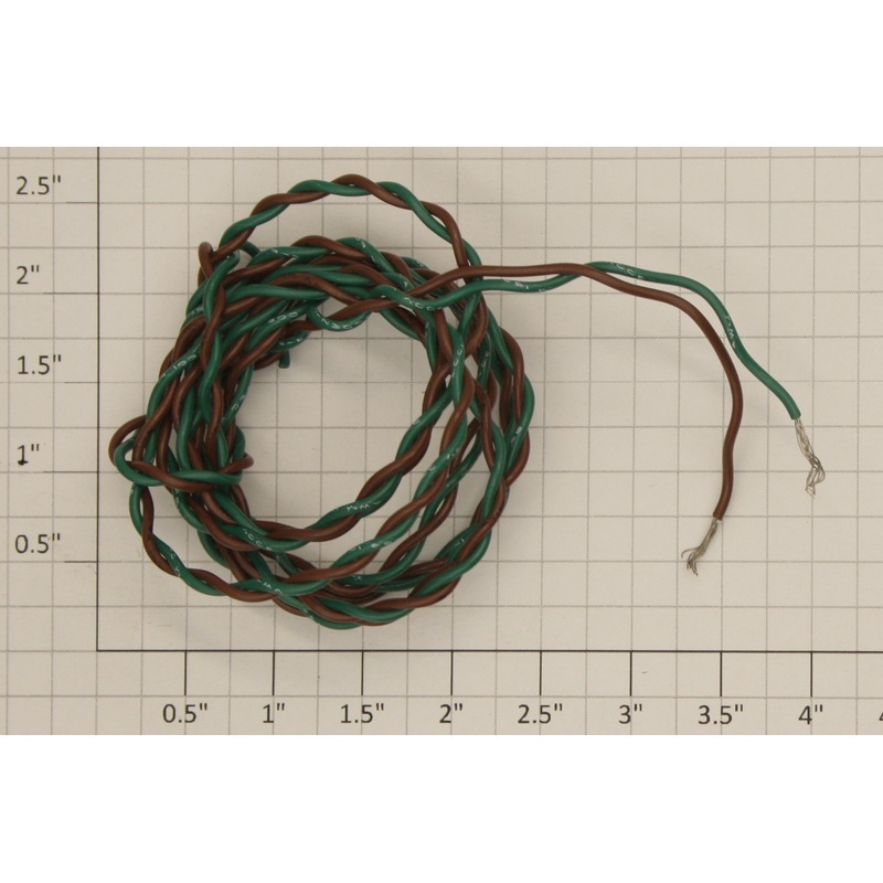 Acme 0628-551 #22-Gauge 2-Conductor Stranded Brown/Green Wire Sold by the Foot