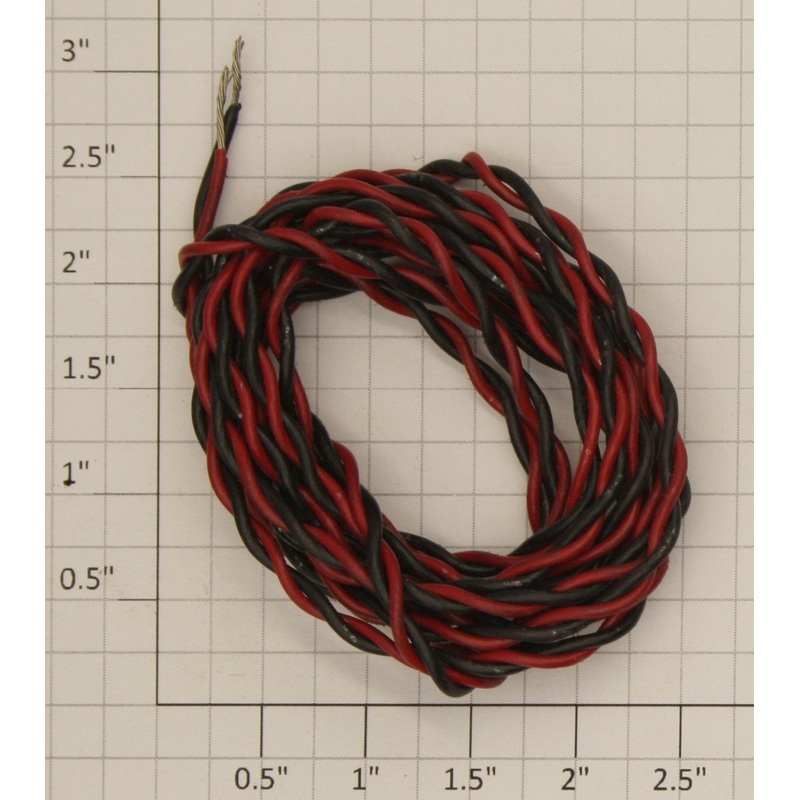 Acme 0628-635 #22-Gauge 2-Conductor Stranded Red/Black Wire Sold by the Foot