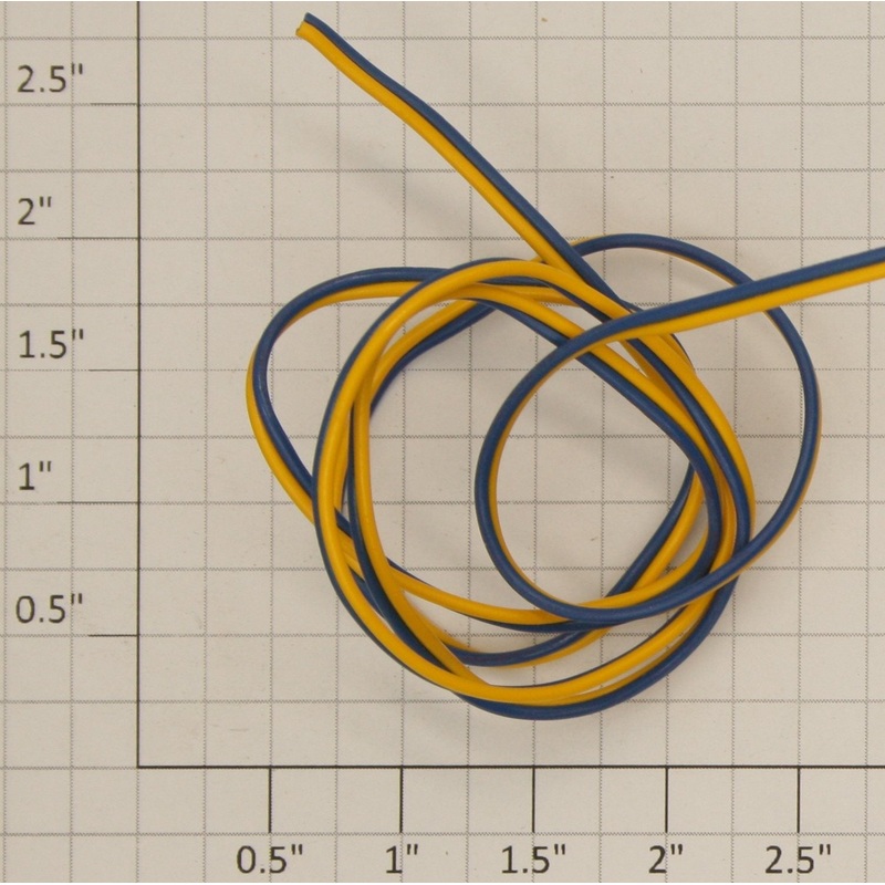 Acme 0635-753 #24 gauge 2-Conductor Yellow/Blue Wire Sold by the Foot