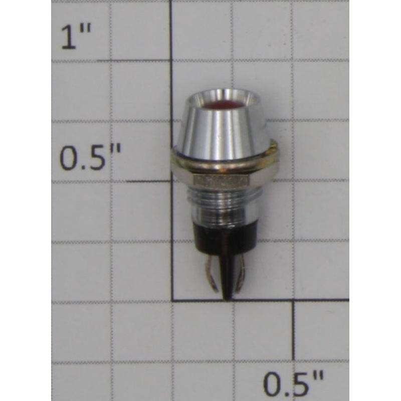 Acme 0702-5 Miniature Panel Mount Red Lamp Assembly