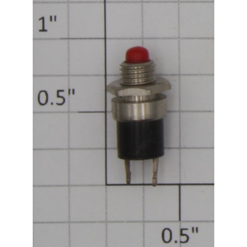 Acme 0702-5 Red SPST Momentary Rounded Push Button Switch