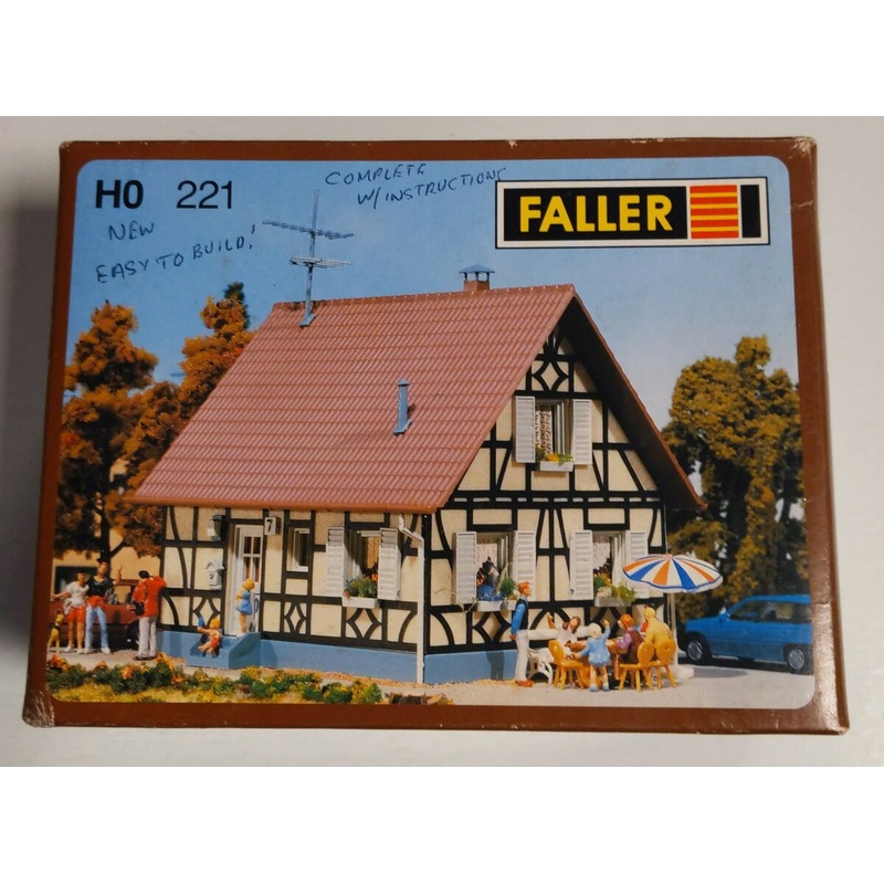 Faller 221 HO Scale Half-Timbered One-Family House Model Building Kit