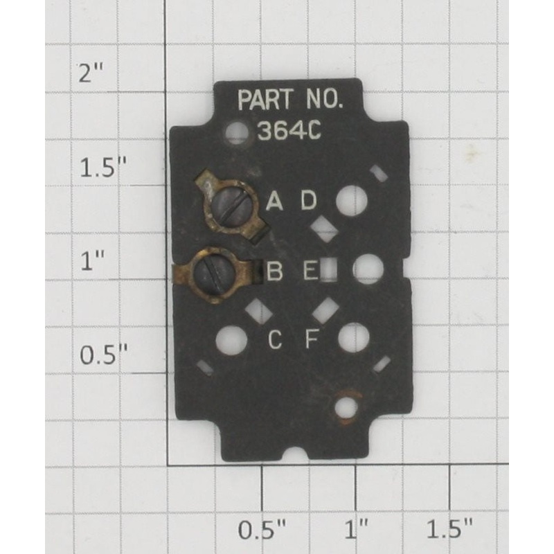 Lionel 364C-3X Switch Controller Two Terminal Plate with Screws