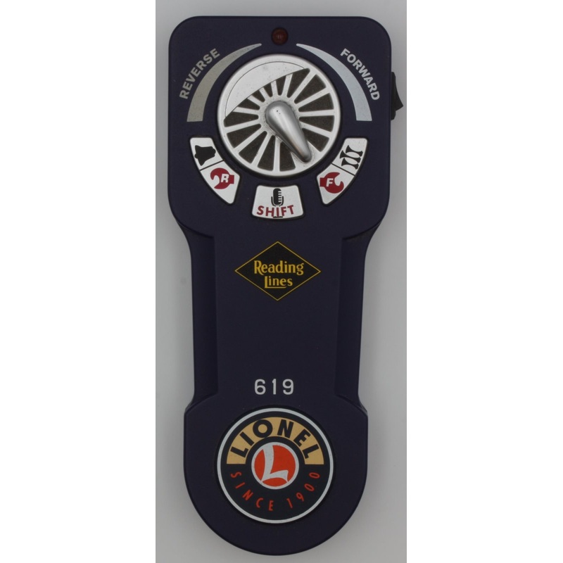 Lionel 44117-900 O Gauge Blue LionChief Reading Lines #619 Remote Control