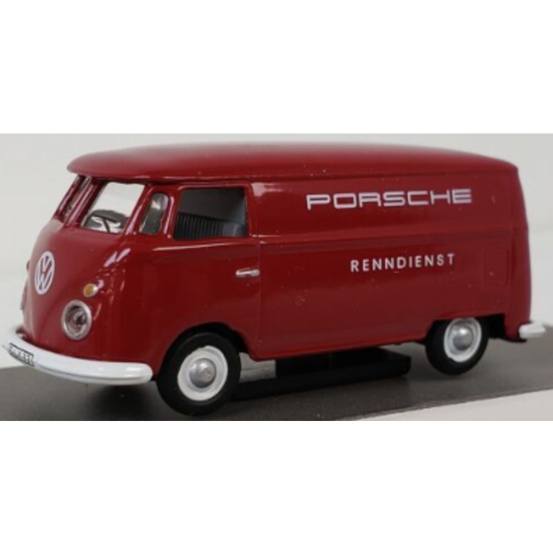 Schuco 452669800 1:87 Die Cast Volkswagen VW T1 Micro Bus Panel Van PORSCHE