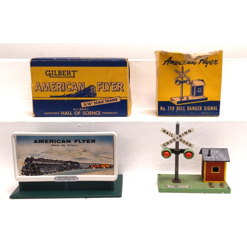 American Flyer Vintage S Gauge Signal & Billboard: 568, 759 [2] VG