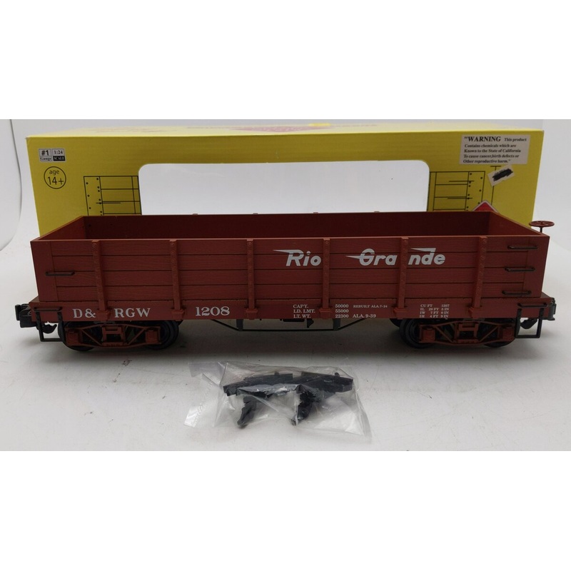 Aristo-Craft 81001 G Scale D&RGW Wood Gondola Car EX/Box