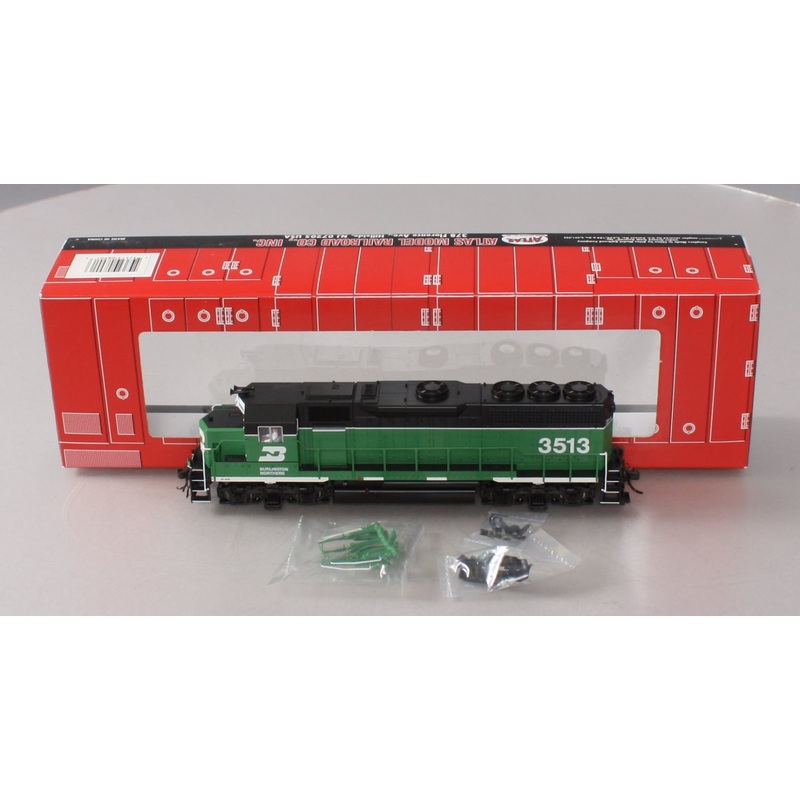 Atlas 8901 HO Scale Burlington Northern GP-40 Diesel Locomotive #3513 MT/Box