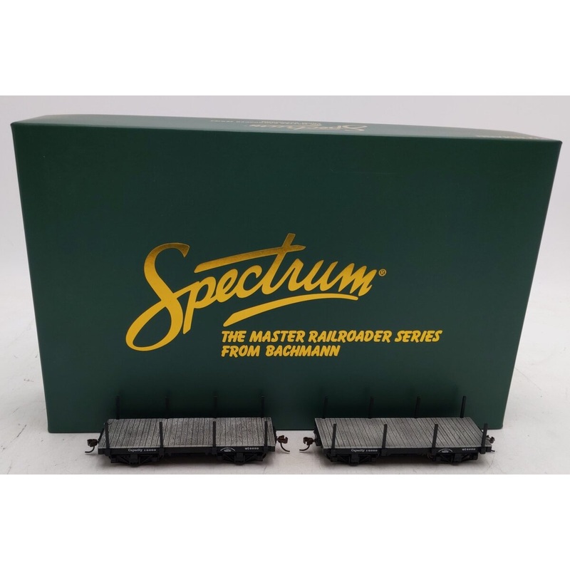 Bachmann 26512 On30 Data Only Black 18′ Flat Car (Set of 2) LN/Box