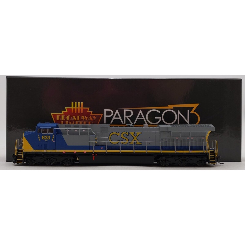 Broadway Limited 4784 HO CSX GE AC6000 Blue/Gray/Yellow Diesel Locomotive #633 EX/Box