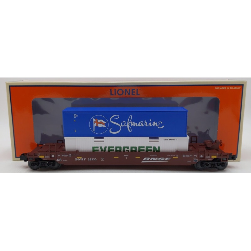 Lionel 2328330 O BNSF Maxi Stack with Container Load EX/Box