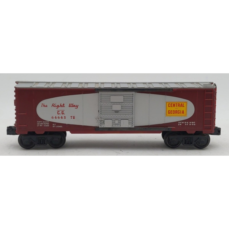 Lionel 6464-375 Vintage O Central of Georgia Boxcar – Type III No Build Date EX